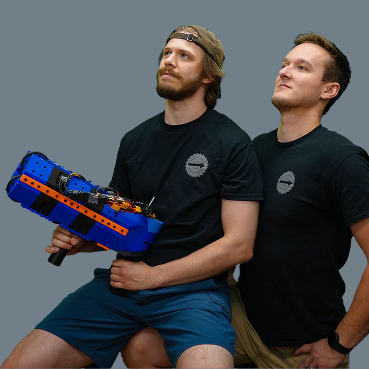 Saw Blade Launcher Schematic T-Shirt